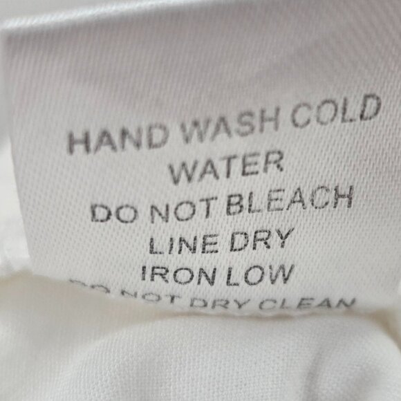 Hyfve White Rayon Cut Out Back Zipper Crop Top Size Medium - Picture 14 of 14